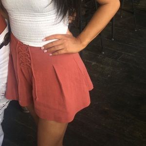 American Threads Burnt Orange Tie Shorts